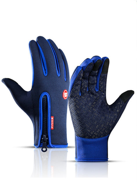 Winter Touchscreen Motorcycle Gloves – Waterproof Fleece Riding Sports Gloves
