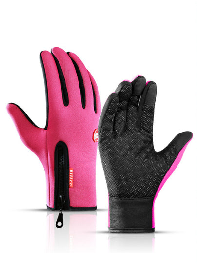 Winter Touchscreen Motorcycle Gloves – Waterproof Fleece Riding Sports Gloves