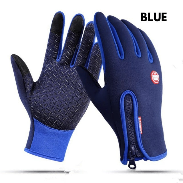 Winter Touchscreen Motorcycle Gloves – Waterproof Fleece Riding Sports Gloves