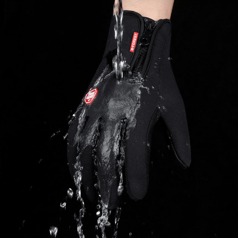 Winter Touchscreen Motorcycle Gloves – Waterproof Fleece Riding Sports Gloves