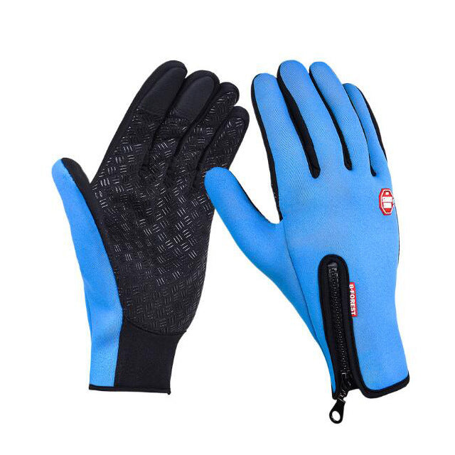 Winter Touchscreen Motorcycle Gloves – Waterproof Fleece Riding Sports Gloves